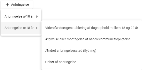 Anbringelse over 18 år