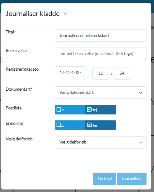 Journaliser netværkskort