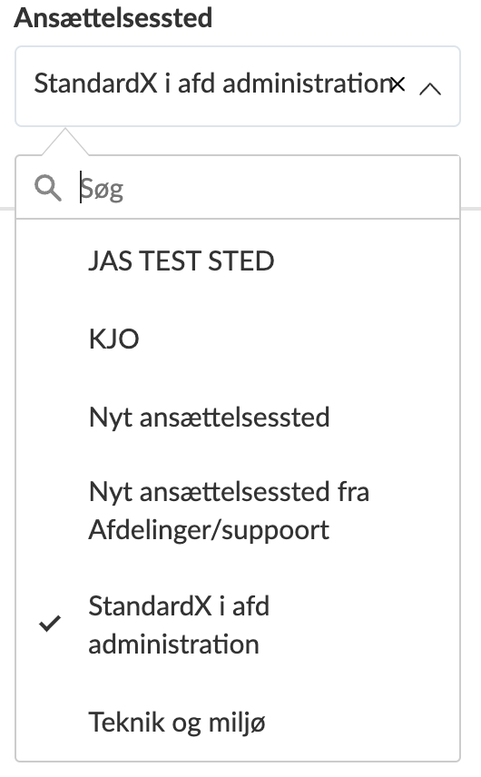 Ansættelsessteder