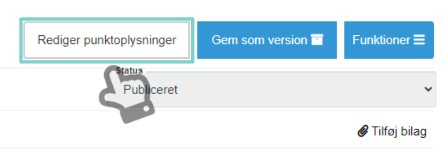 Knap - Rediger punktoplysninger