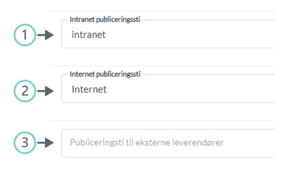 Systemindstillinger publicering